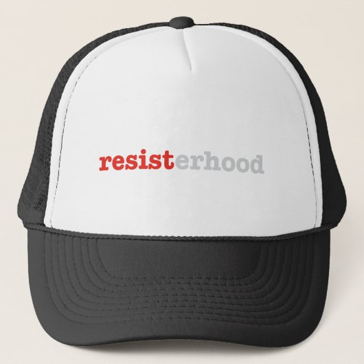 RESISTerhood Trucker Hat Trucker Pet (Voorkant)
