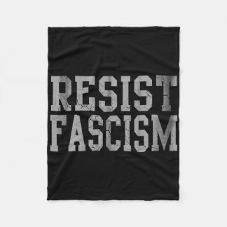 Resistisch fascisme fleece deken