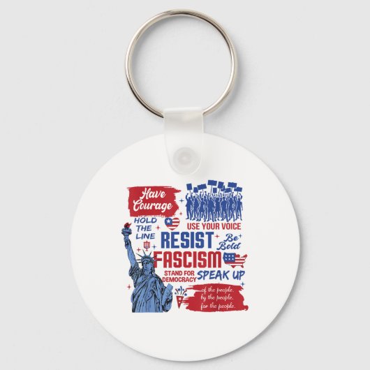 Resistisch fascisme sleutelhanger (Voorkant)