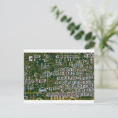 Resistors op een circuit board briefkaart (Staand voorkant)