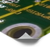 Resistors op een circuit board poster (Hoek)