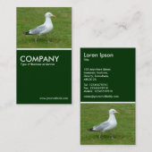 Resolute Seagull - Donkergroen Visitekaartje (Voorkant / Achterkant)