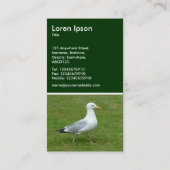 Resolute Seagull - Donkergroen Visitekaartje (Achterkant)