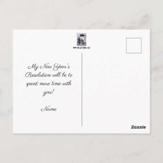 Resolutie over nieuwe jaren briefkaart (Achterkant)