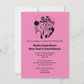 Resolutie van het nieuwe jaar grappig kaart (Achterkant)