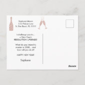 Resolutie van het nieuwe jaar: upgrade Motivatie Briefkaart (Achterkant)