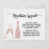 Resolutie van het nieuwe jaar: upgrade Motivatie Briefkaart (Voorkant)