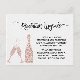 Resolutie van het nieuwe jaar: upgrade Motivatie Briefkaart