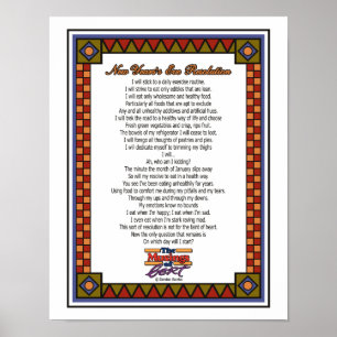 Resolutie van het Nieuwjaar Poster