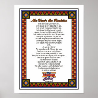 Resolutie van het Nieuwjaar Poster