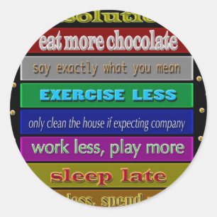 resoluties 2009 ronde sticker
