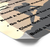 resoluties over het nieuwe jaar poster (Hoek)