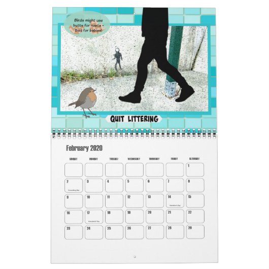 Resoluties voor Humans Agenda (middelgroot) Kalender (Feb 2020)