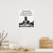 resoluut jezelf trainen - Boeddha Poster (Keuken)