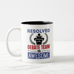 Resolved Debate Team is een Geweldige debat Tweekleurige Koffiemok