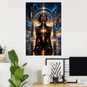 Resona-0145 Hemelse Godin Poster (Thuiskantoor)