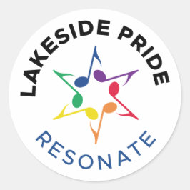 Resonate Cirkelsticker Ronde Sticker
