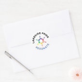 Resonate Cirkelsticker Ronde Sticker (Envelop)