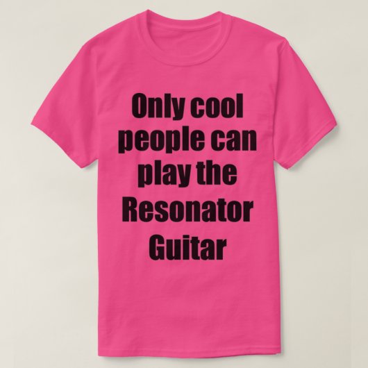 Resonator Guitar Player Musician Funny Gift Idee T-shirt (Design voorkant)