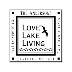 Resort Beach Cottage Lake House Adres Zelfinktende Stempel