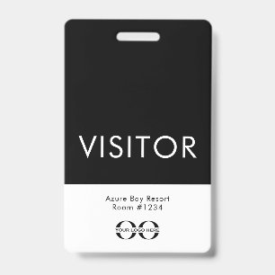 Resort bedrijfscentrum voor bezoekers van badge