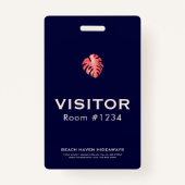 Resort bedrijfscentrum voor bezoekers van badge (Voorkant)