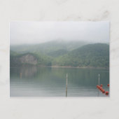 resort in het blauwe bergmeer briefkaart (Voorkant)