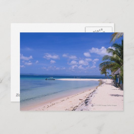 Resort op het strand briefkaart (Voorkant / Achterkant)