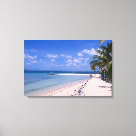 Resort op het strand canvas afdruk (Voorkant)