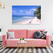 Resort op het strand canvas afdruk (Insitu (Woonkamer))