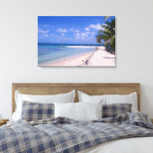 Resort op het strand canvas afdruk (Insitu (Slaapkamer))