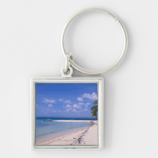 Resort op het strand sleutelhanger (Voorkant)