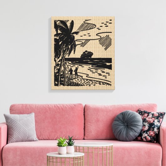  Resort Tekening op Canvas (Insitu (Woonkamer))