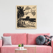  Resort Tekening op Canvas Afdruk (Insitu (Woonkamer))