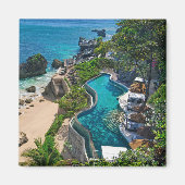 Resort Uitzicht Bali Magnetic Pin Magneet (Voorkant)