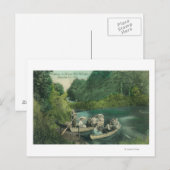 Resorters Boating bij Springs Briefkaart (Voorkant / Achterkant)