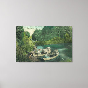 Resorters Boating bij Springs Canvas Afdruk