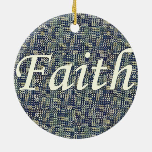 Resounding Faith Keramisch Ornament (Achterkant)
