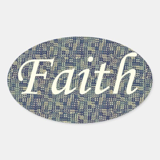 Resounding Faith Ovale Sticker (Voorkant)