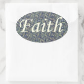 Resounding Faith Ovale Sticker (Tas)