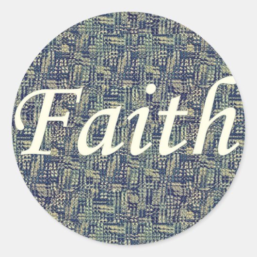 Resounding Faith Ronde Sticker (Voorkant)