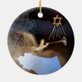 Resounding Victory- Ornament- Joods Keramisch Ornament (Achterkant)