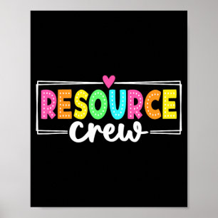 Resource Crew Back To School Leraren Studenten Poster