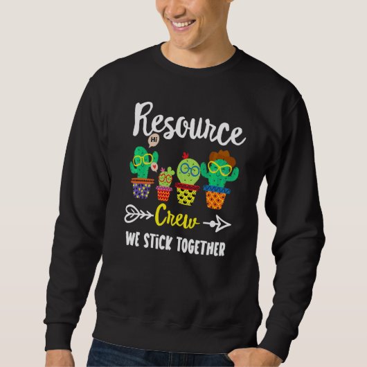 Resource Crew Cactus Team Resource Teacher Squad Trui (Voorkant)