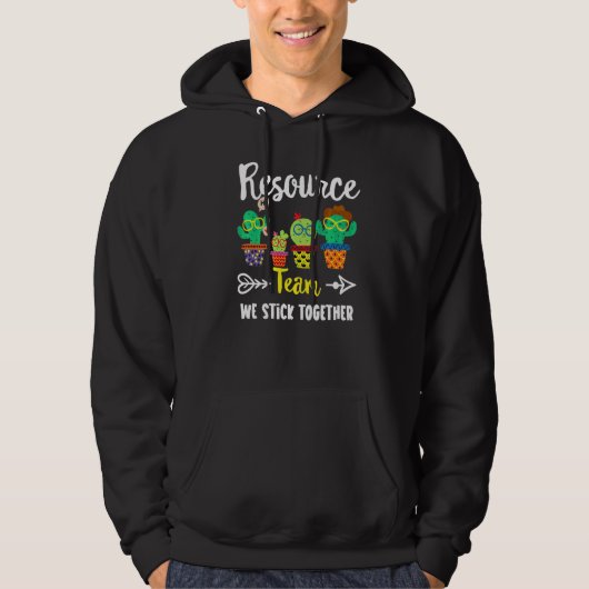 Resource Team Cactus Crew Resource Teacher Squad Hoodie (Voorkant)