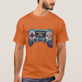Respawn and Retry - Retro Gaming Glitch Art T-shirt (Voorkant)
