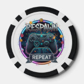 Respawn en Herhaal Gamer Controller Poker Chips (Achterkant)