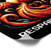 Respawn In Style Phoenix Pixel Revival Gamer Kunst Poster (Hoek)
