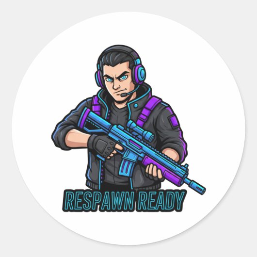 Respawn ready Sticker (Voorkant)