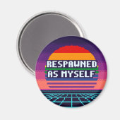 Respawned Als Mijzelf Pride Pixel Magneet (Voorkant / Achterkant)
